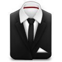 Manager Black Tie Icon